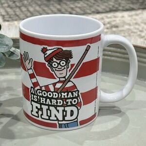 Vintage Where's Waldo Mug "A Good Man Is Hard To Find"  11 Oz NEW